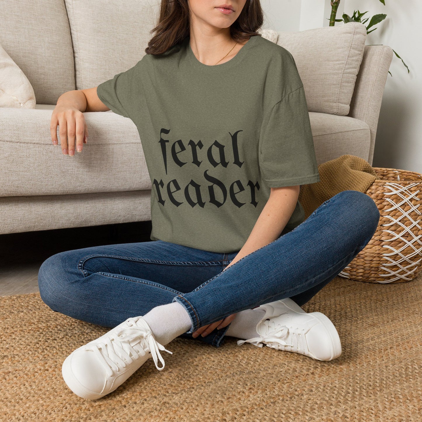 Feral Reader Cotton T-Shirt
