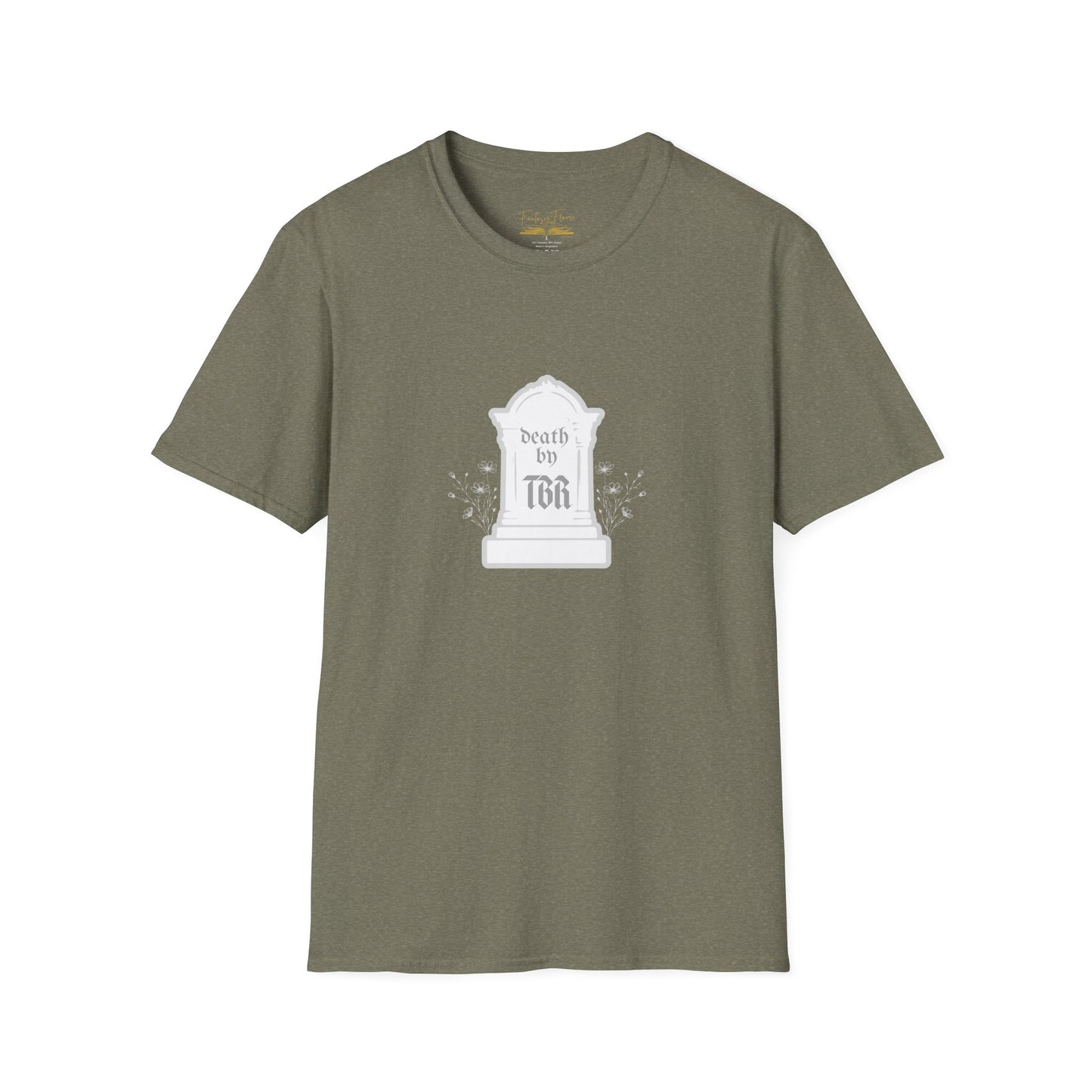 Death by TBR (grey script) Cotton T-Shirt
