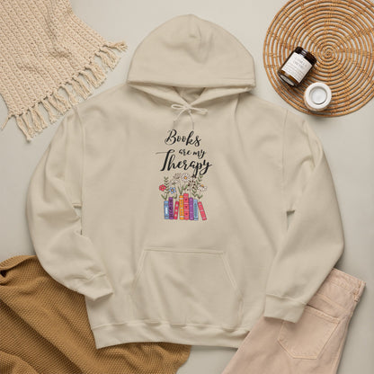 Books Are My Therapy Hoodie