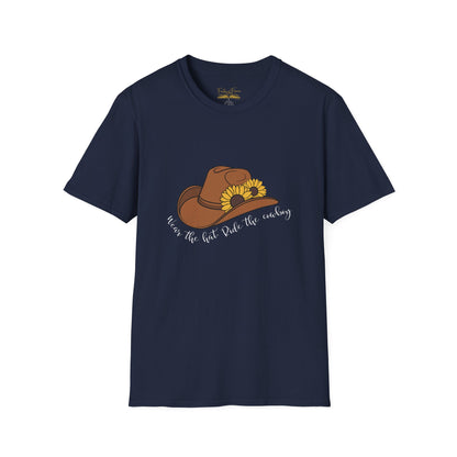 Ride The Cowboy (white script) cotton T-shirt