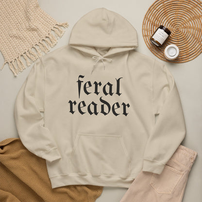 Feral Reader (black script) Hoodie