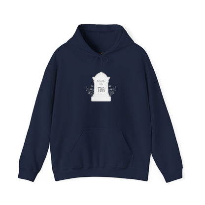 Death By TBR (white script) Hoodie
