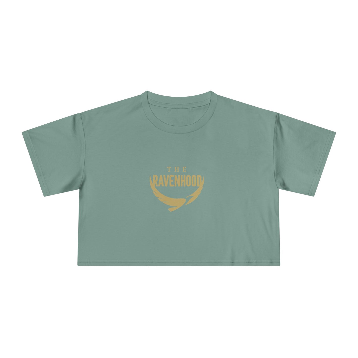 Dom's List White Script Crop Tee