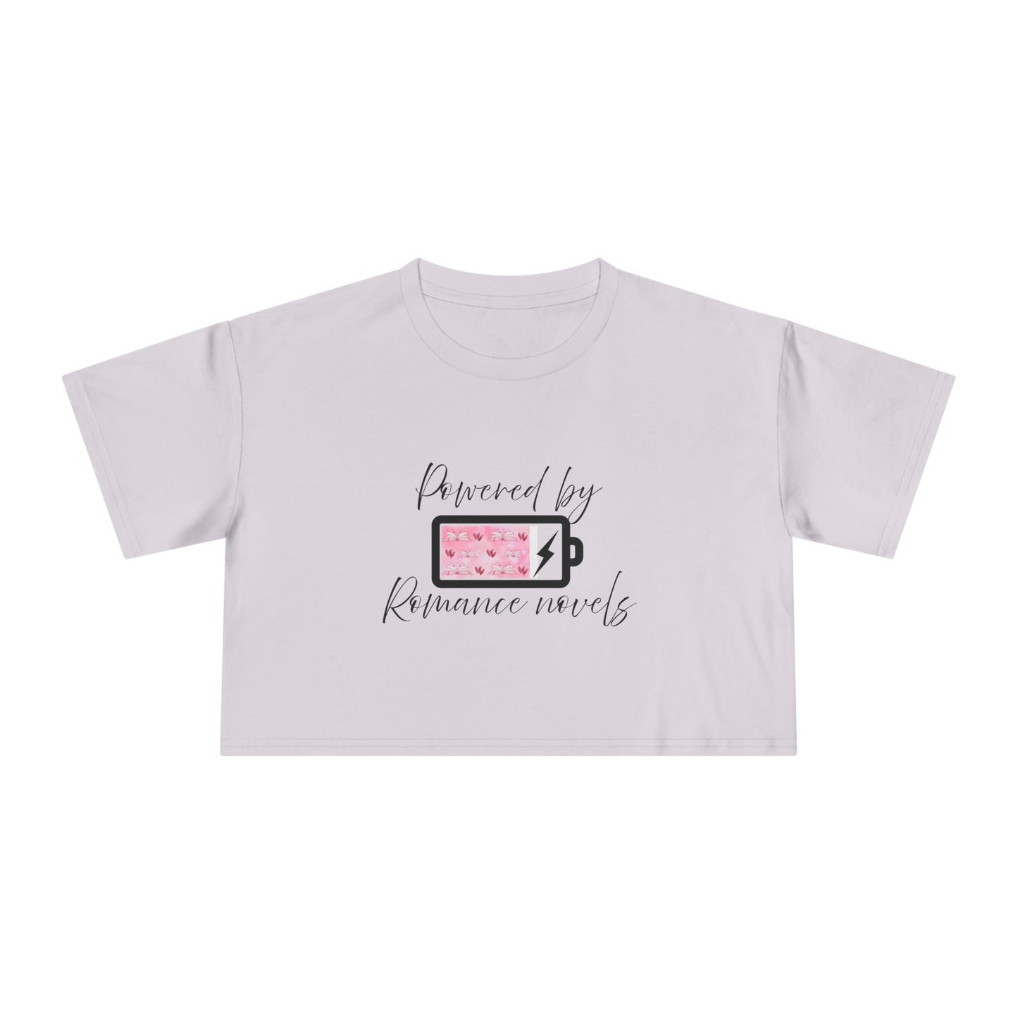 Powered By Romance Novels Crop Tee