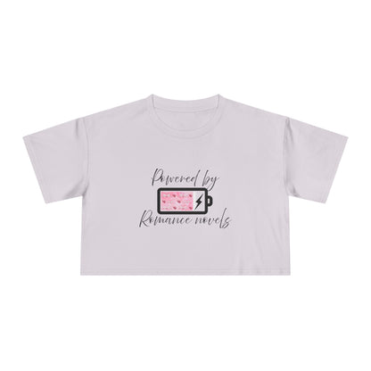 Powered By Romance Novels Crop Tee