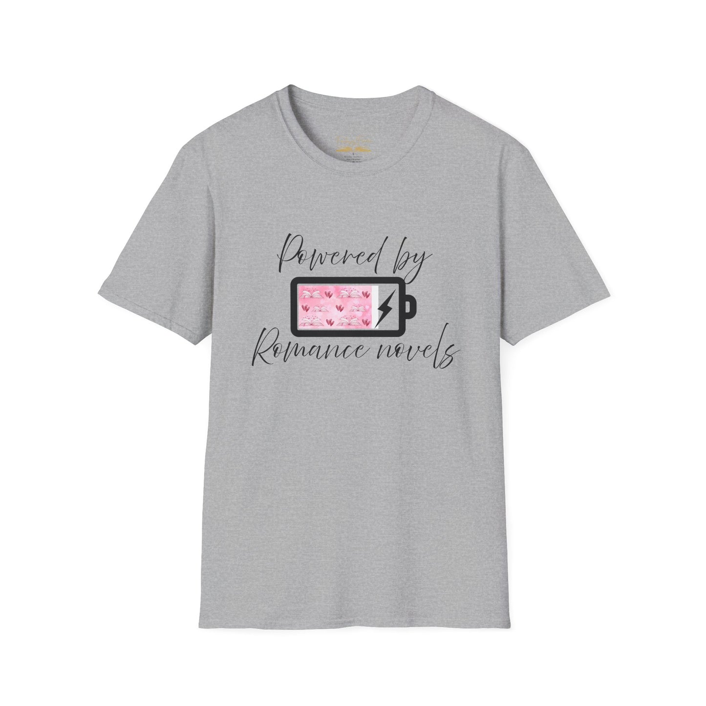 Powered By Romance Novels Cotton T-Shirt