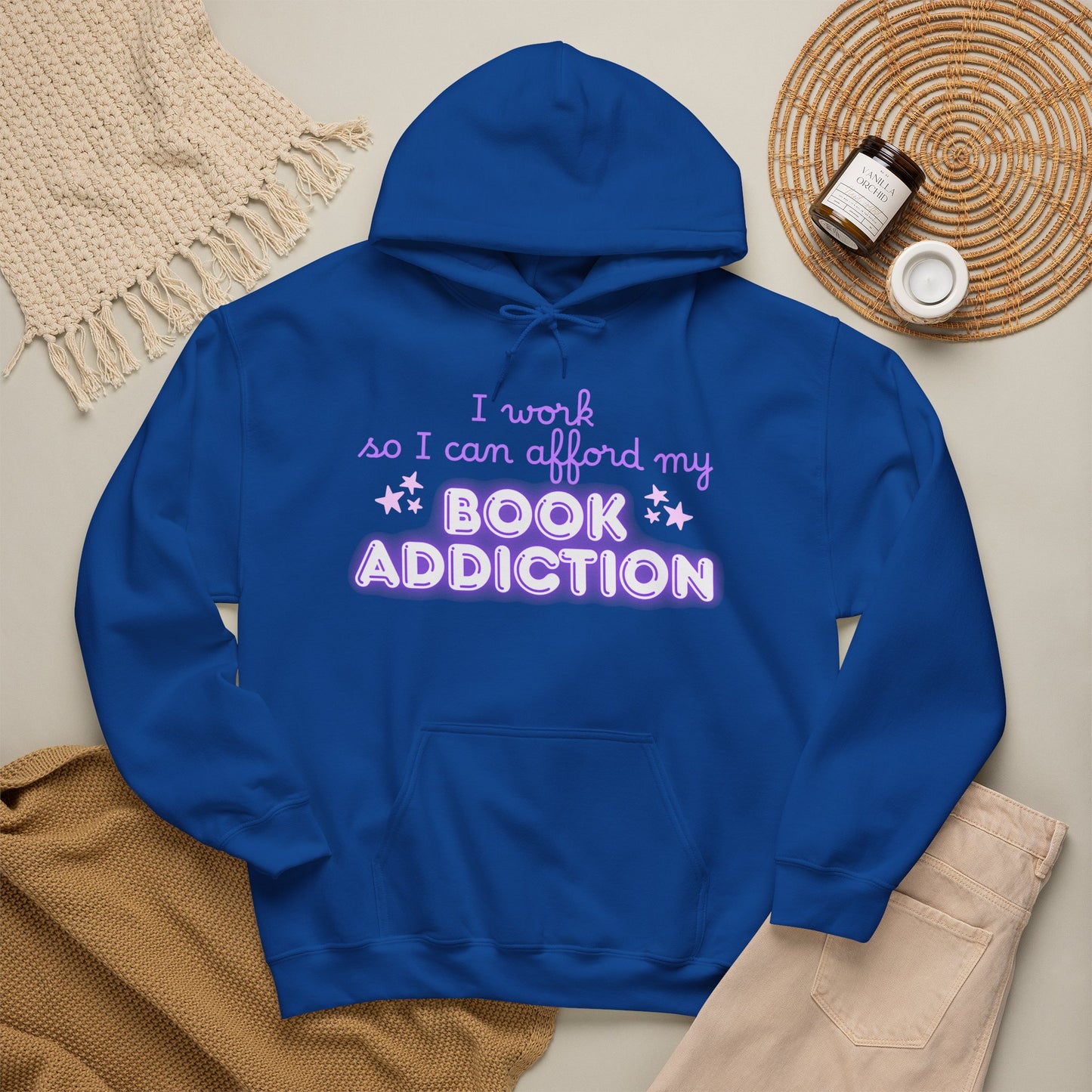 I Work to Afford My Book Addiction Hoodie