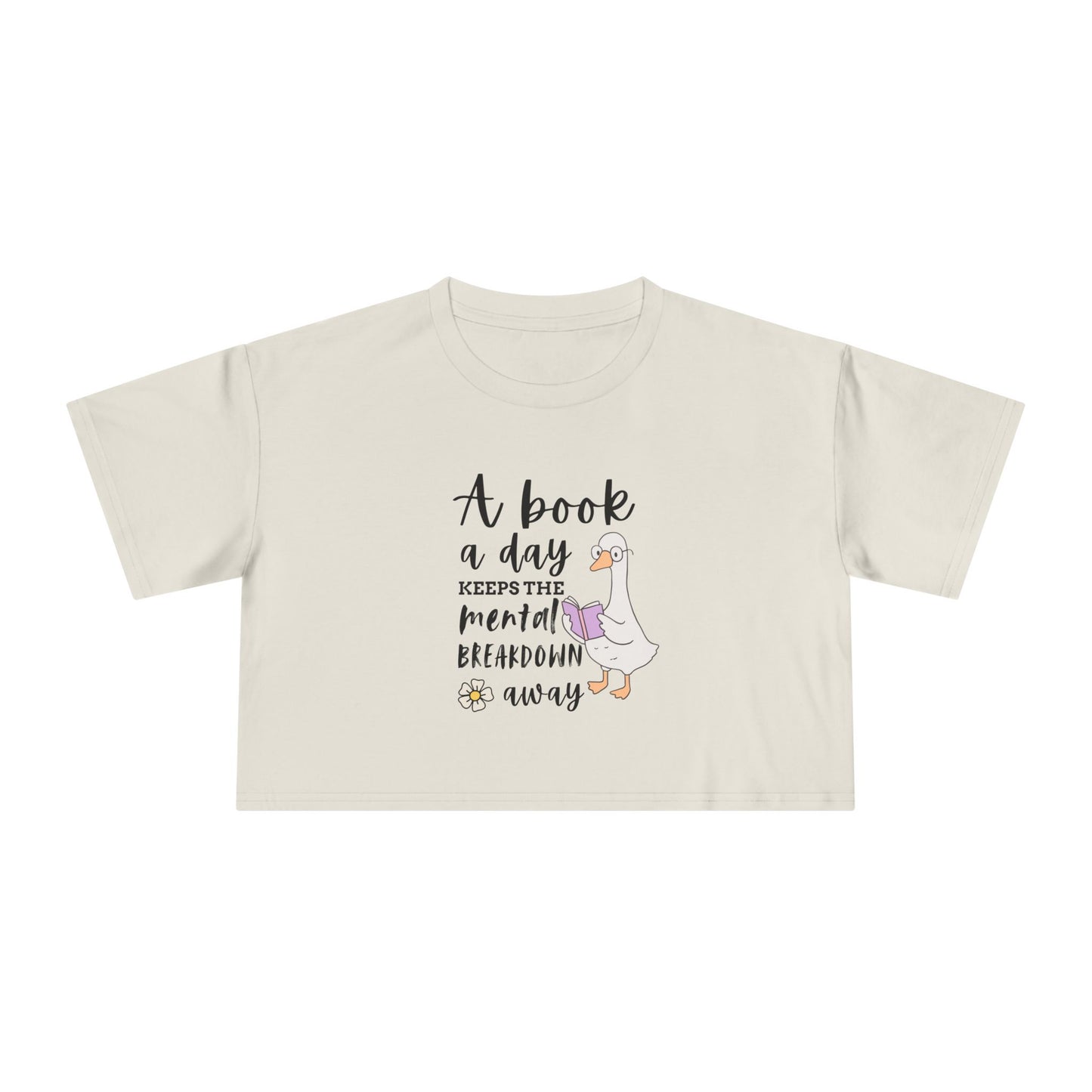 A Book A Day Crop Tee