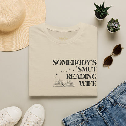 Somebody's Smut Reading Wife Cotton T-Shirt