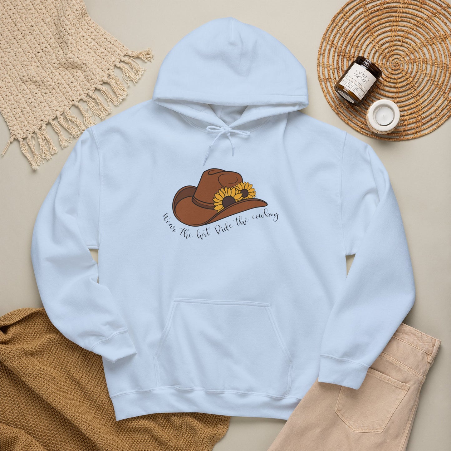 Wear the Hat. Ride the Cowboy Hoodie