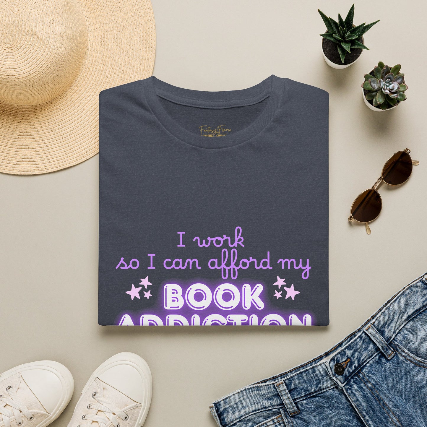 Book Addiction Cotton T-Shirt