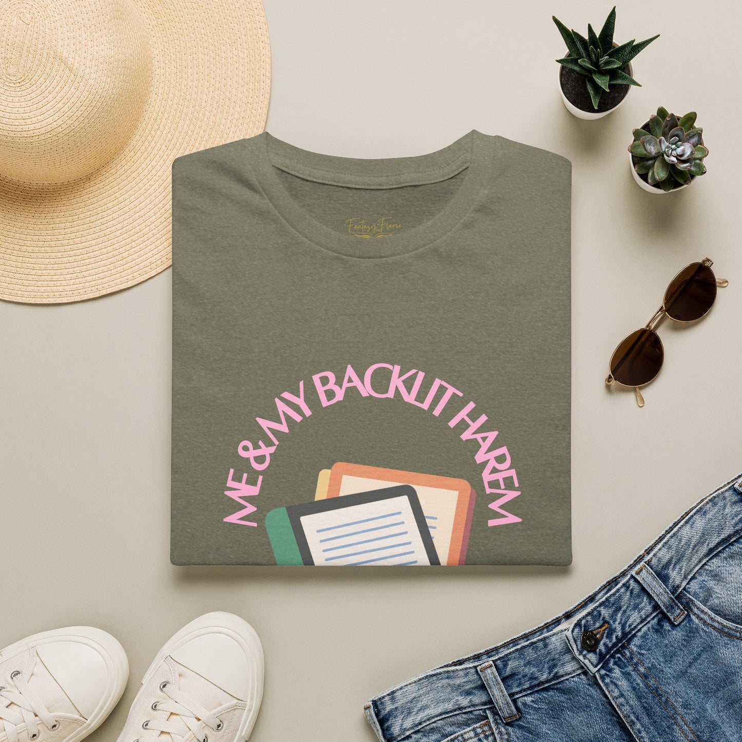 Backlit Harem Cotton T-Shirt