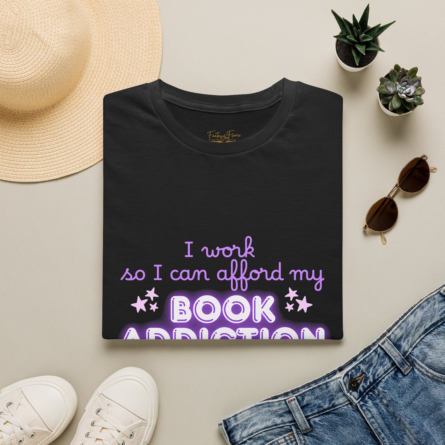 Book Addiction Cotton T-Shirt