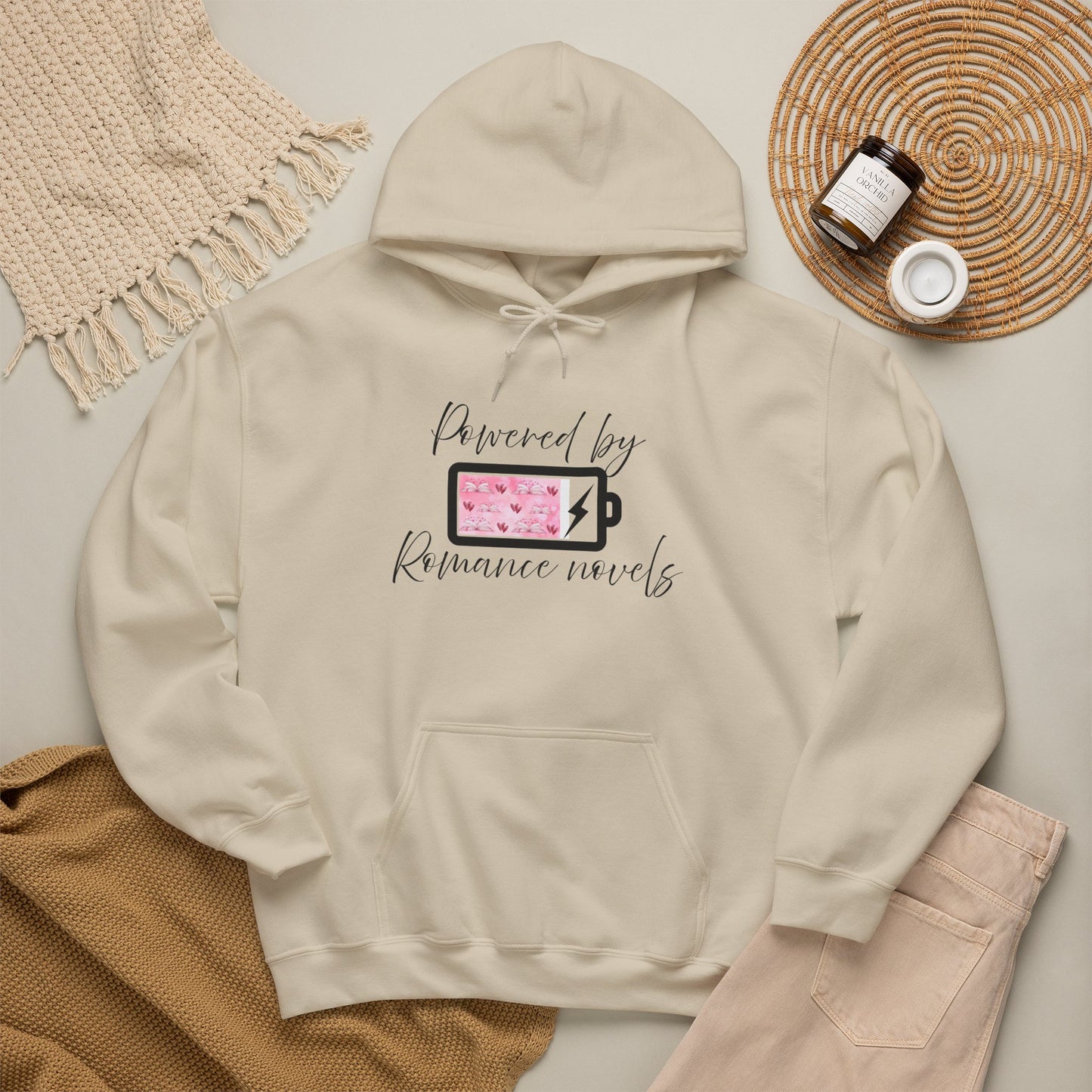 Powered By Romance Novels Hoodie