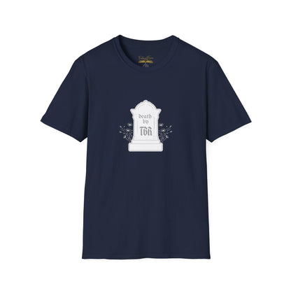 Death by TBR (grey script) Cotton T-Shirt