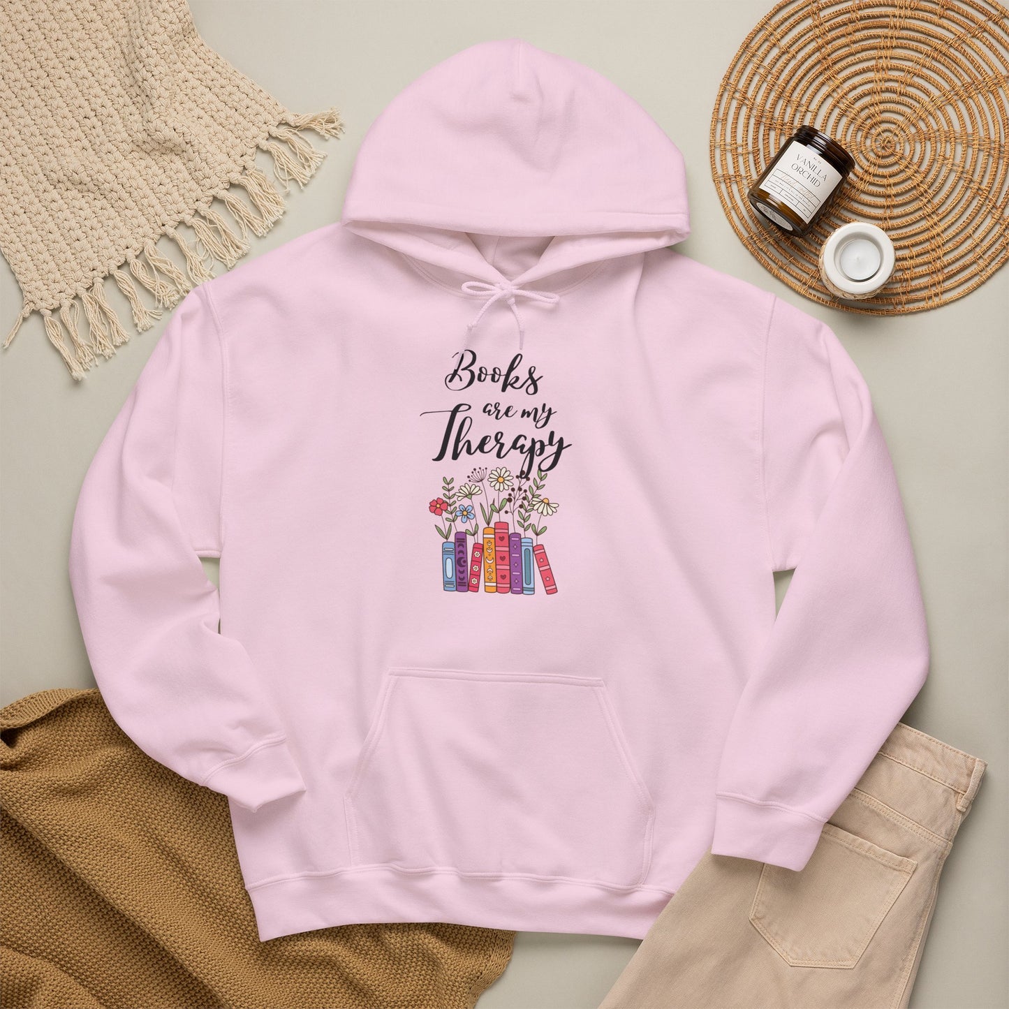 Books Are My Therapy Hoodie