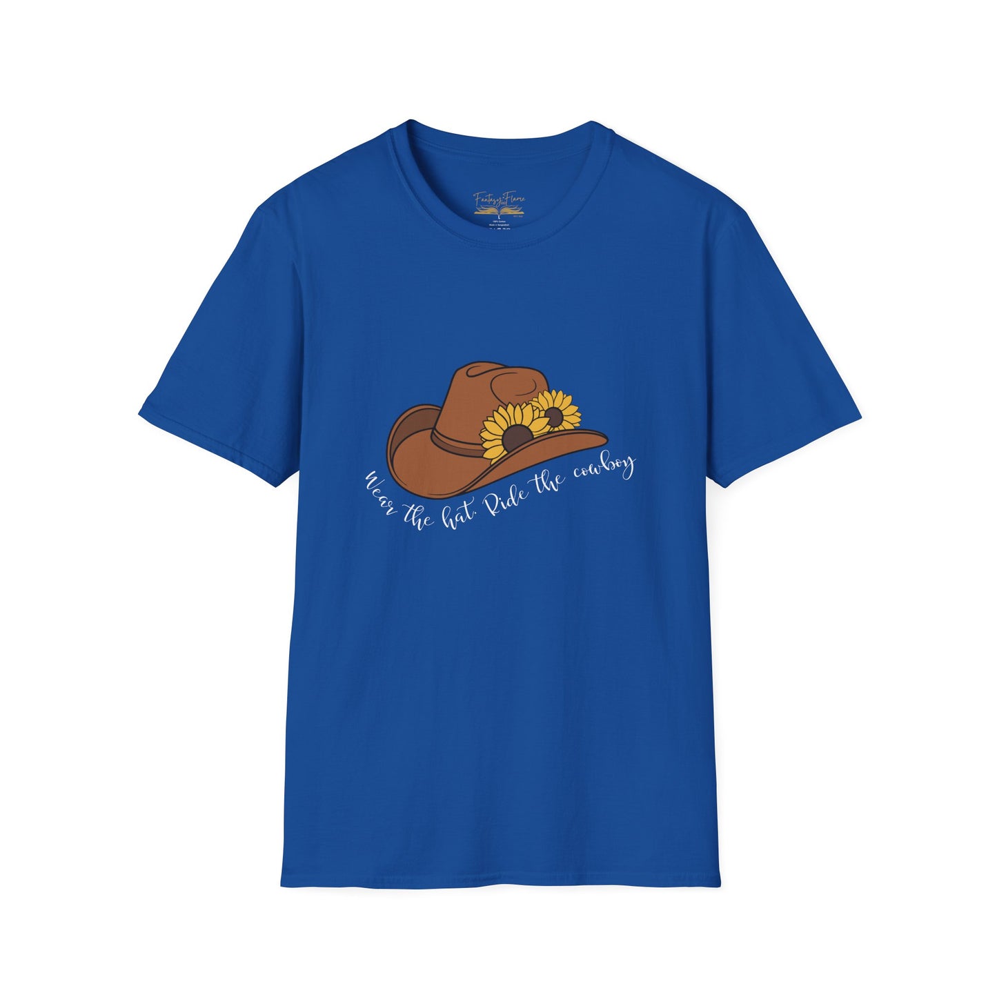 Ride The Cowboy (white script) cotton T-shirt