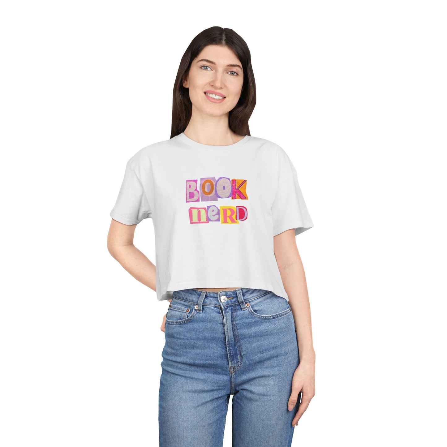 Book Nerd Crop Tee