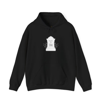 Death By TBR (white script) Hoodie