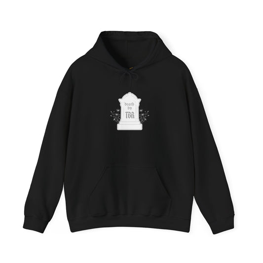 Death By TBR (white script) Hoodie