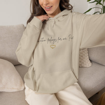 Officially Licensed Catching Feelings Black Script Hoodie