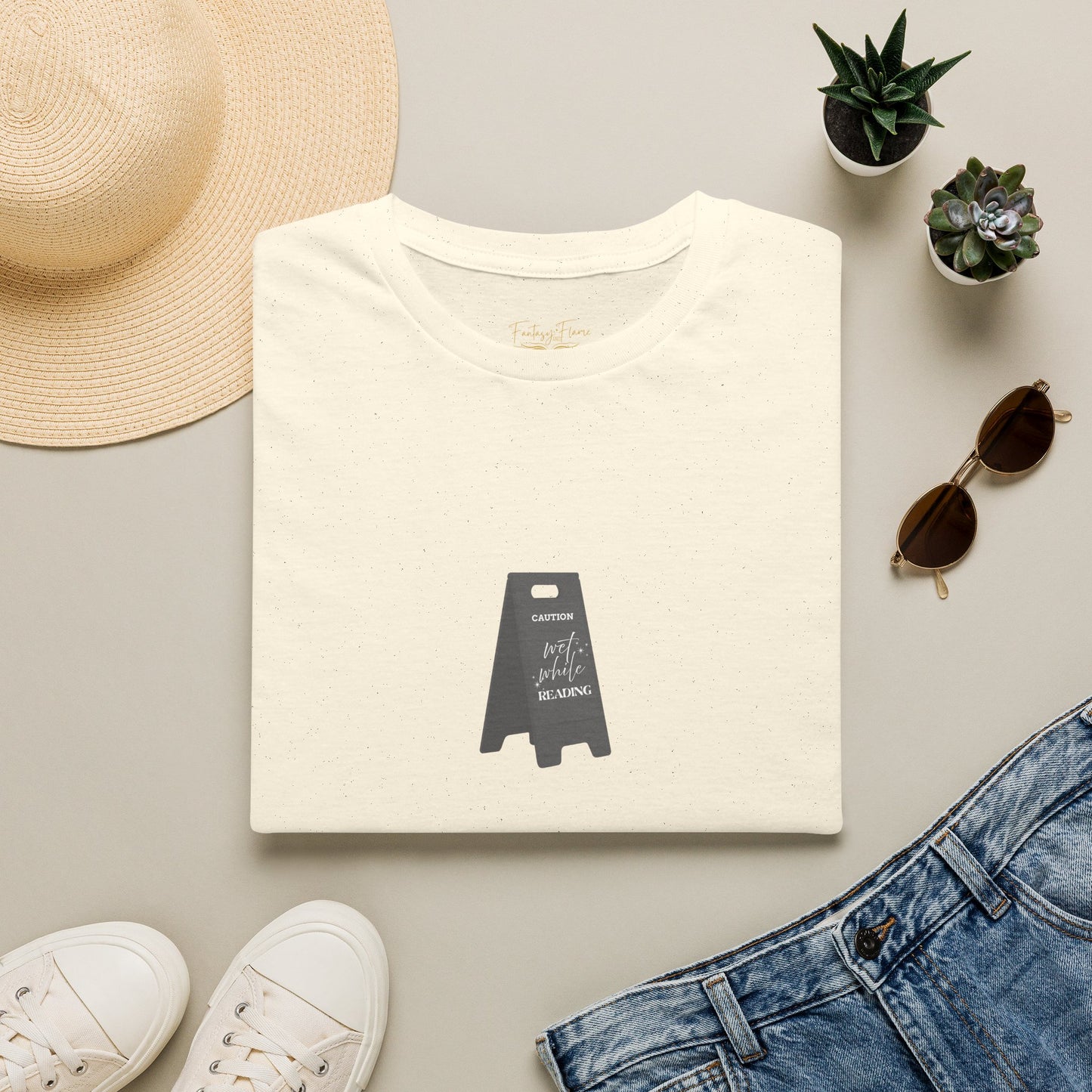 Wet While Reading Cotton T-Shirt