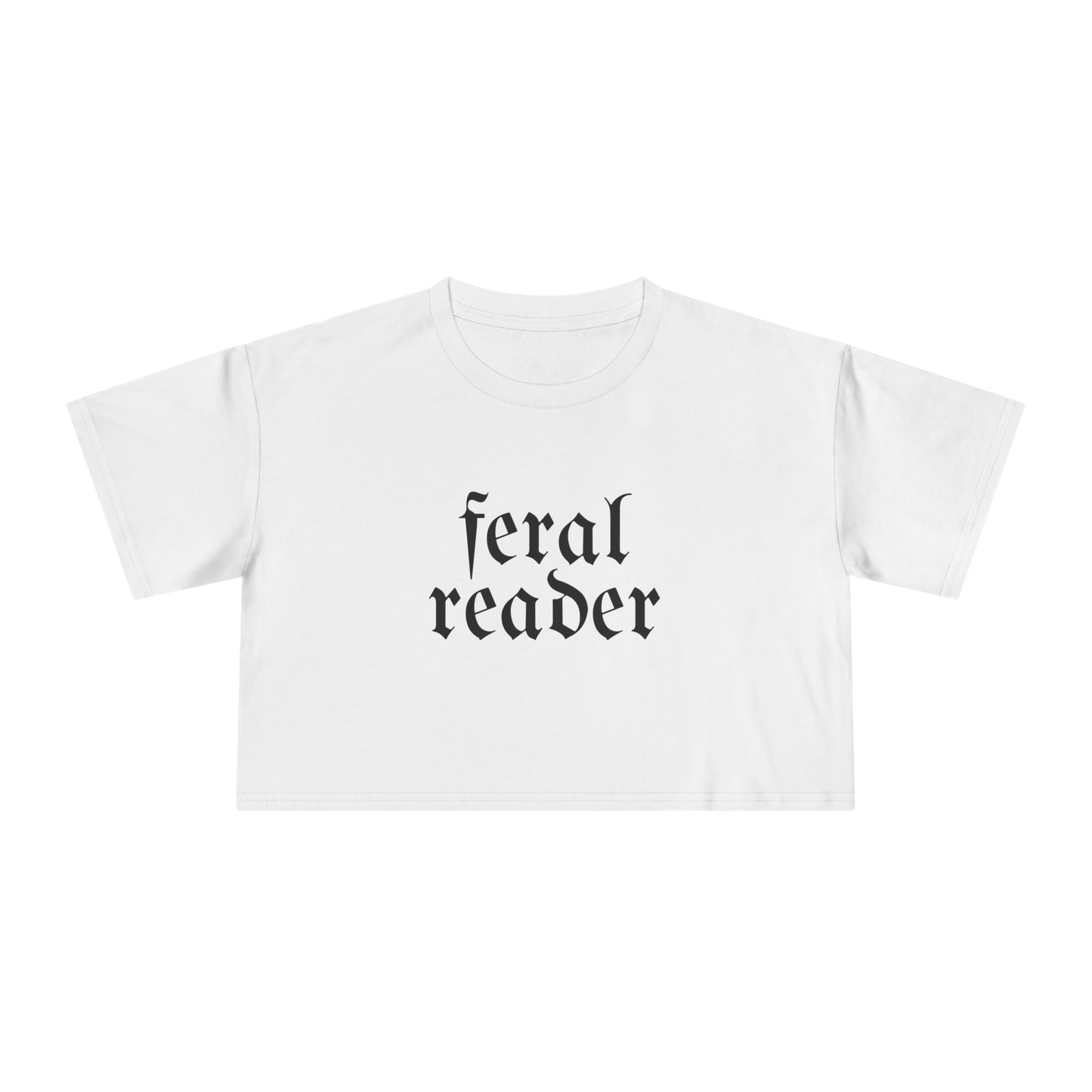 Feral Reader Crop Tee