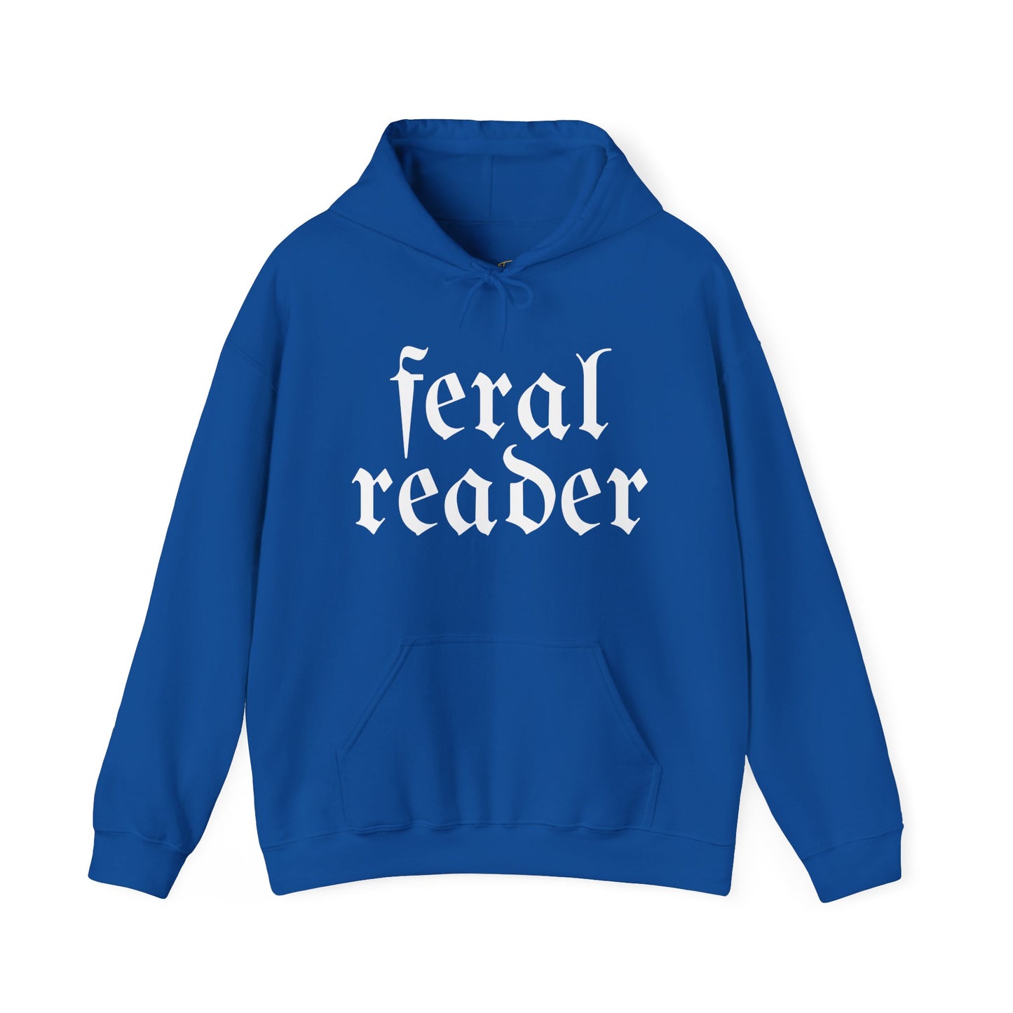 Feral Reader (white script) Hoodie