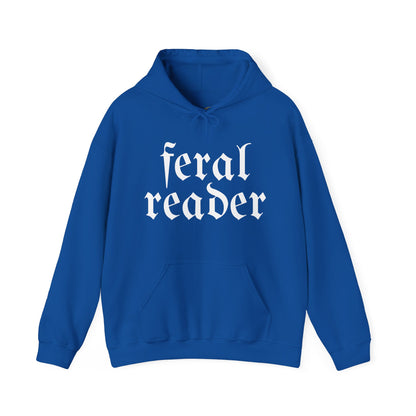 Feral Reader (white script) Hoodie
