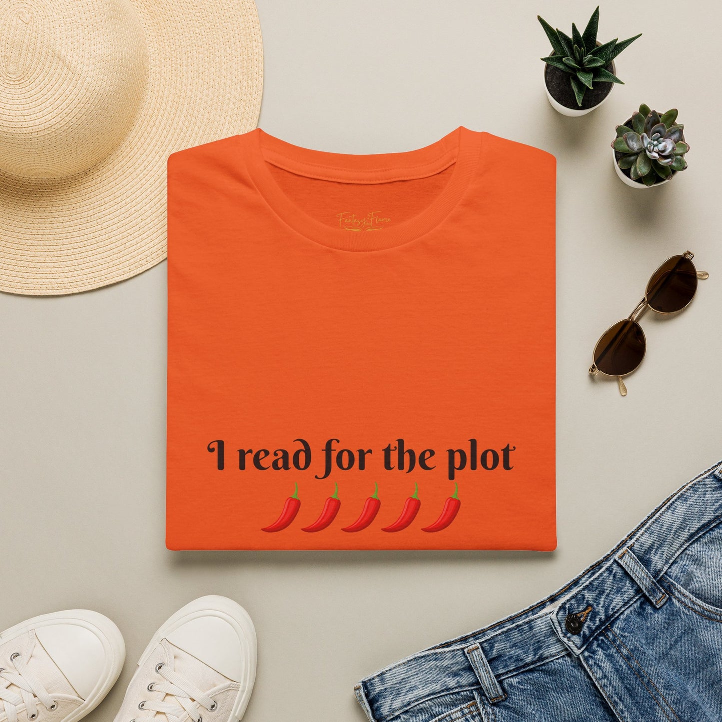 I Read For The Plot Cotton T-Shirt