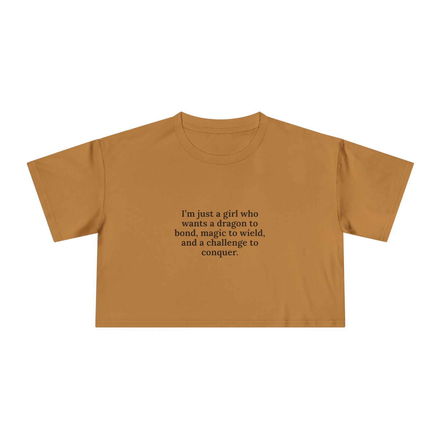 Just A Girl Crop Tee