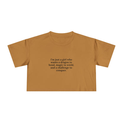 Just A Girl Crop Tee