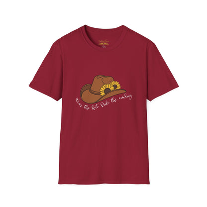 Ride The Cowboy (white script) cotton T-shirt