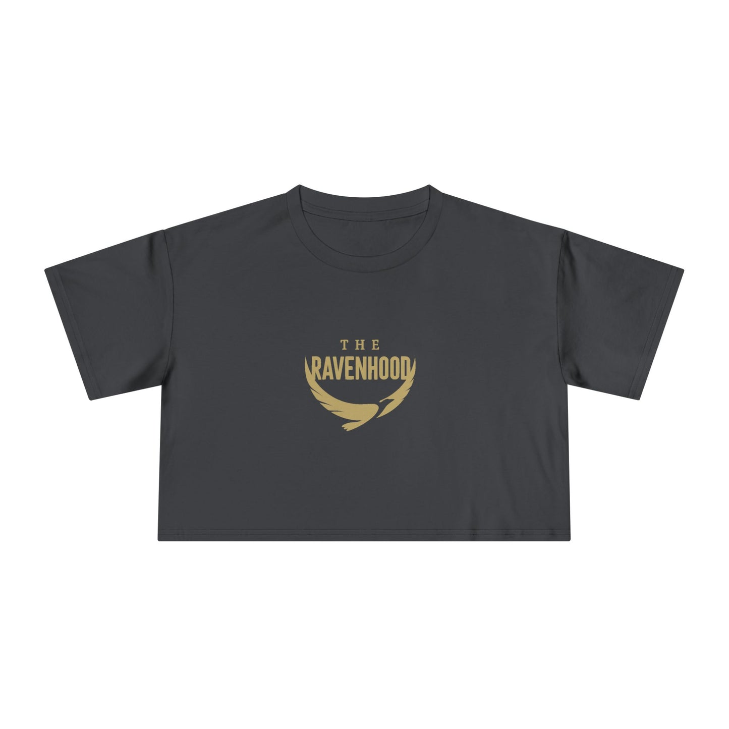Dom's List White Script Crop Tee