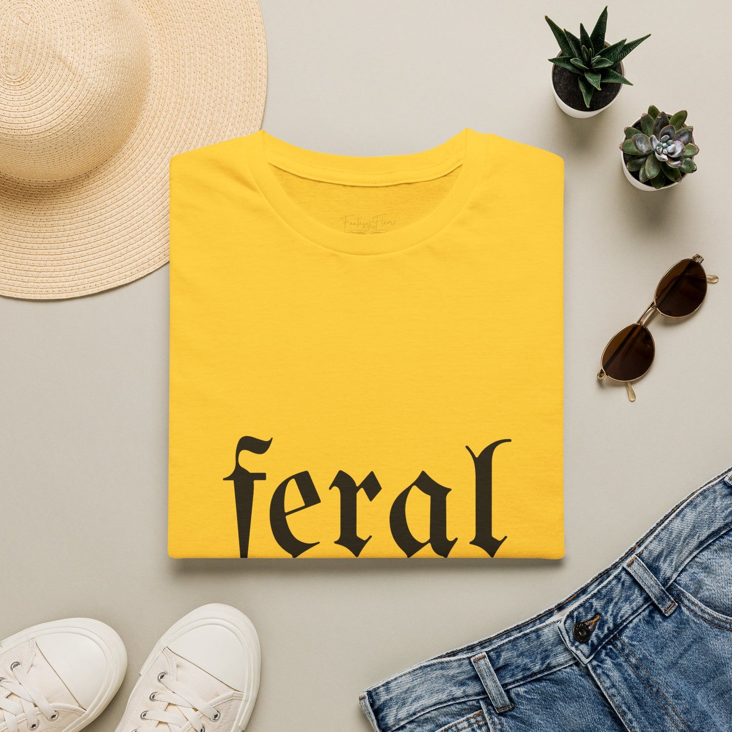 Feral Reader Cotton T-Shirt