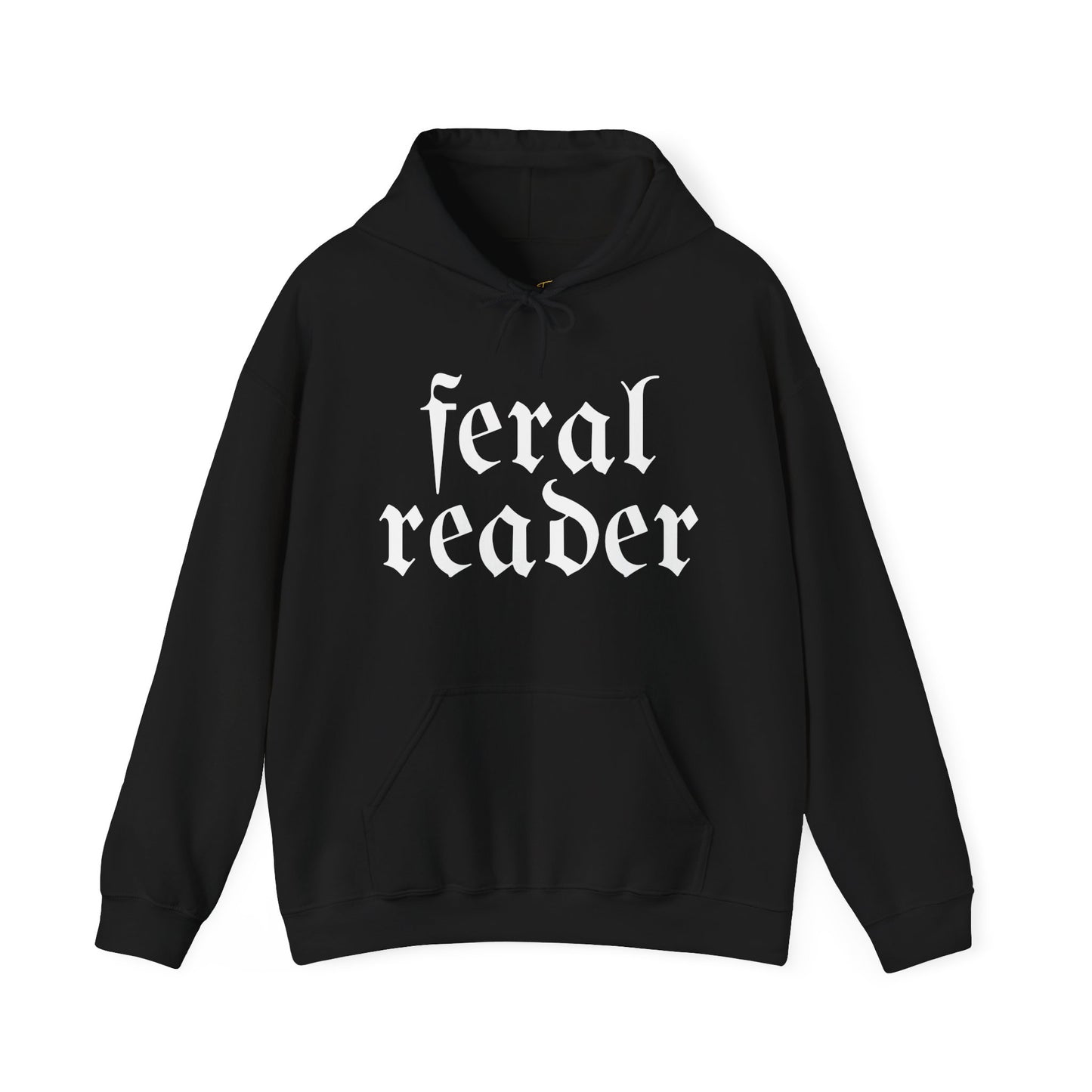 Feral Reader (white script) Hoodie