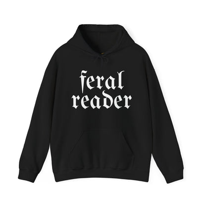 Feral Reader (white script) Hoodie