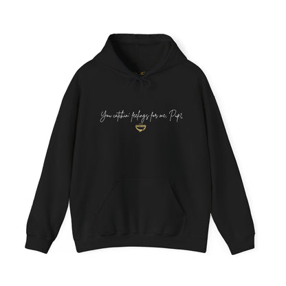 Officially Licensed Catching Feelings Black Script Hoodie
