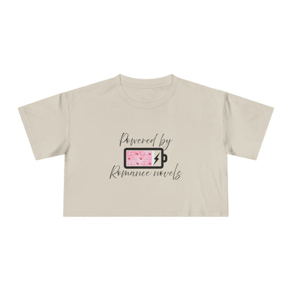 Powered By Romance Novels Crop Tee