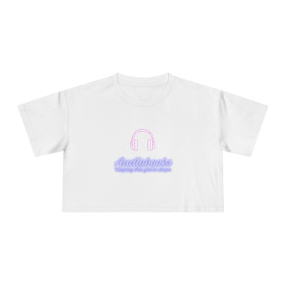 Audiobooks Crop Tee