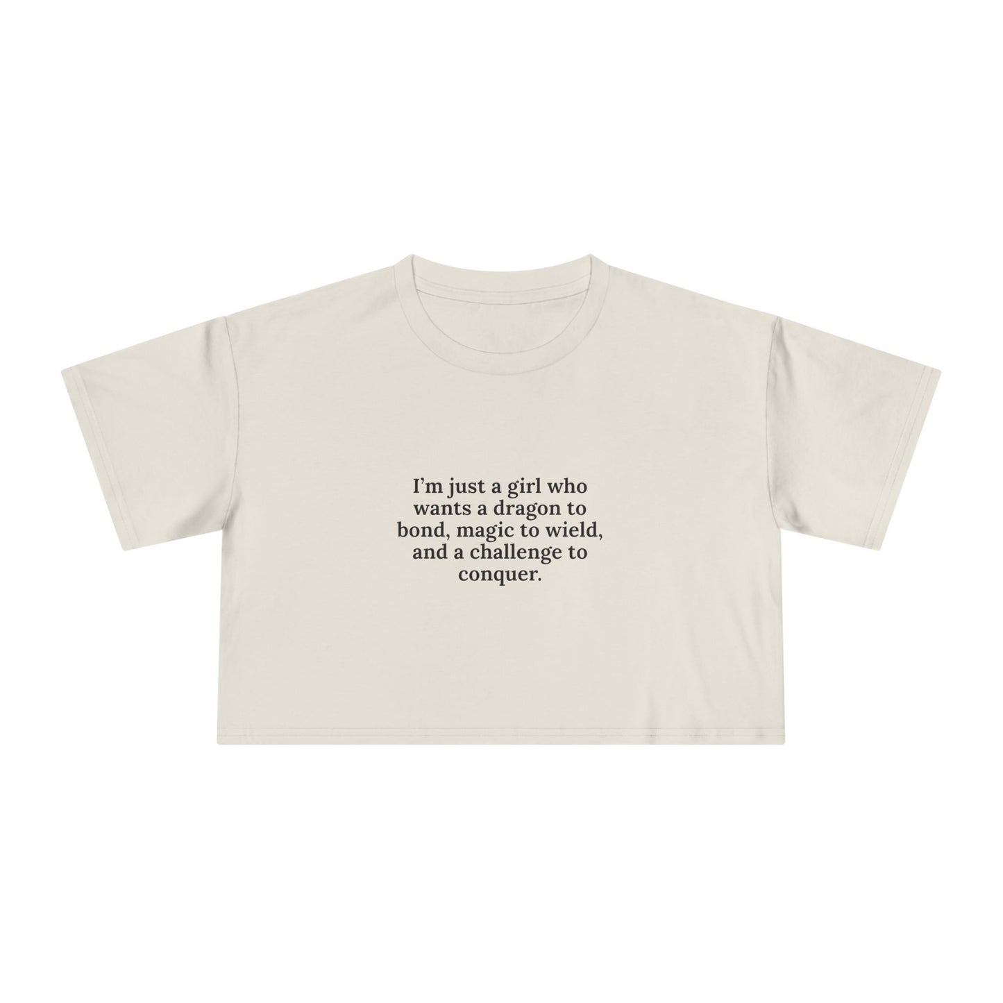 Just A Girl Crop Tee
