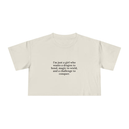 Just A Girl Crop Tee