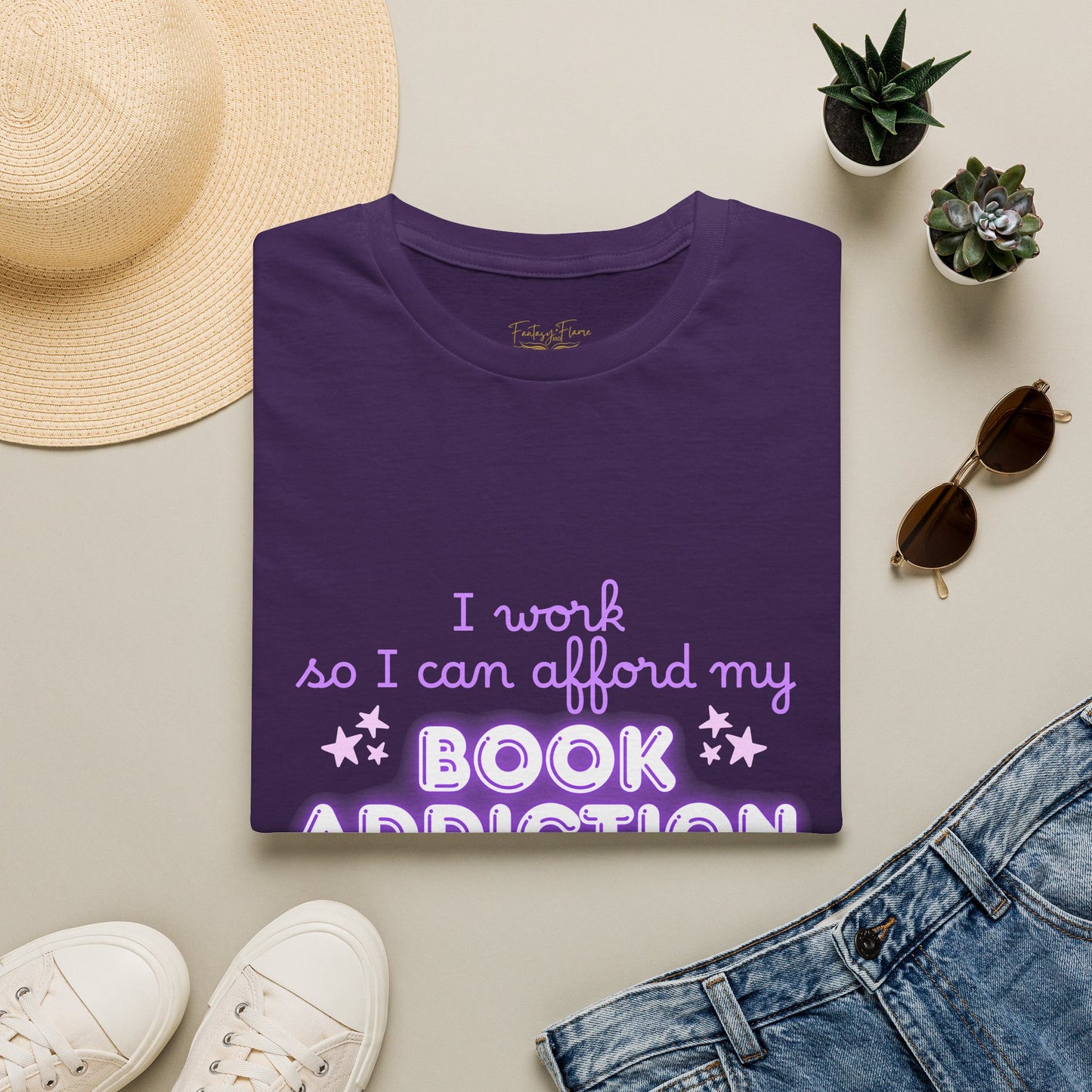 Book Addiction Cotton T-Shirt