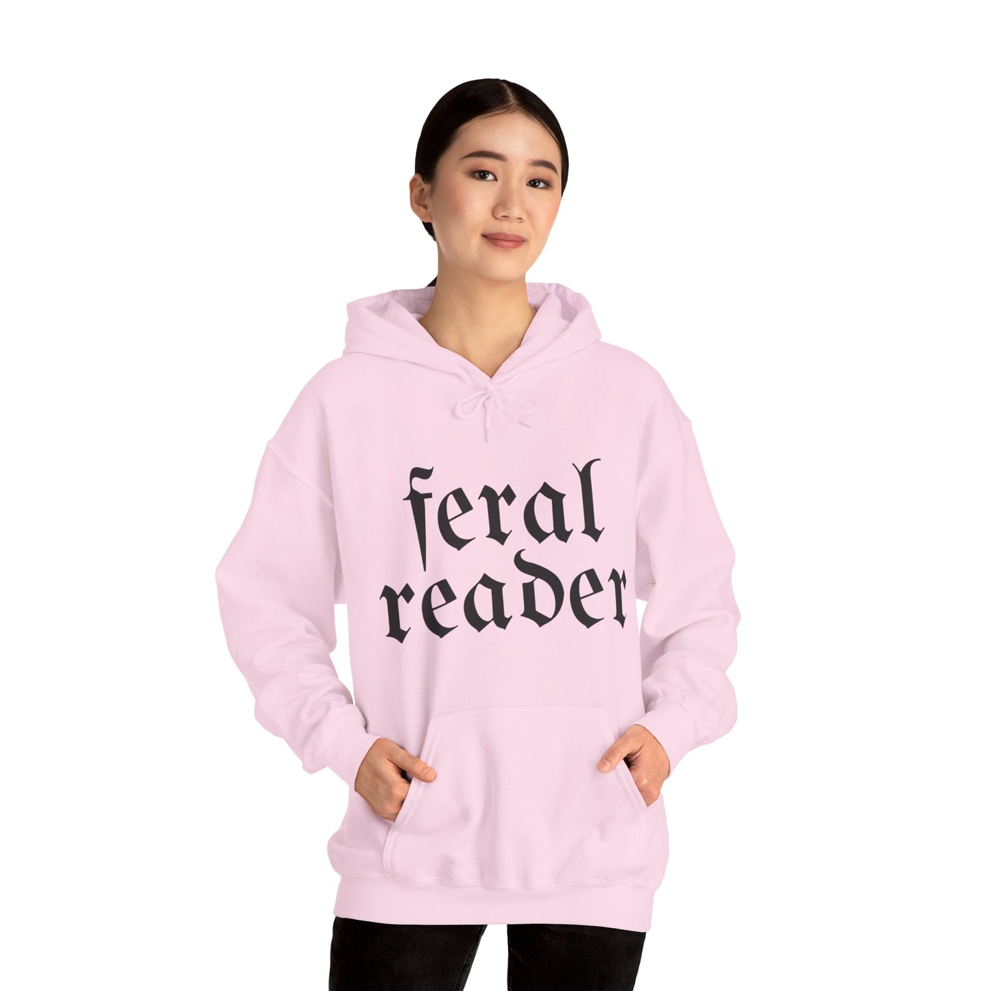 Feral Reader (black script) Hoodie