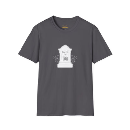 Death by TBR (grey script) Cotton T-Shirt