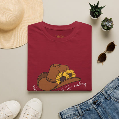 Ride The Cowboy (white script) cotton T-shirt