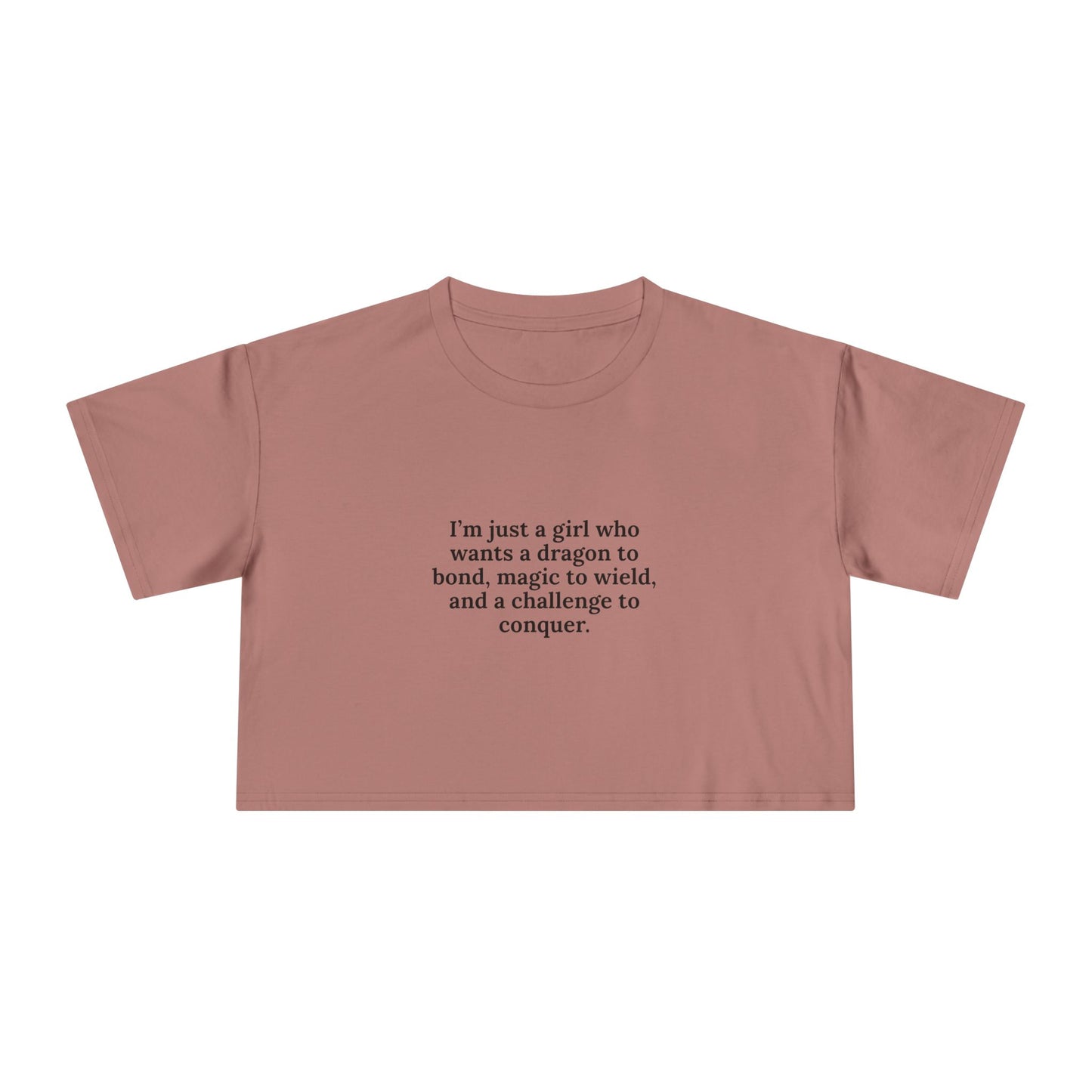 Just A Girl Crop Tee