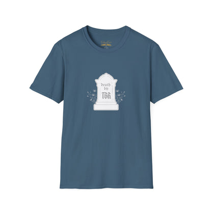 Death by TBR (grey script) Cotton T-Shirt