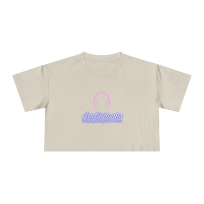 Audiobooks Crop Tee