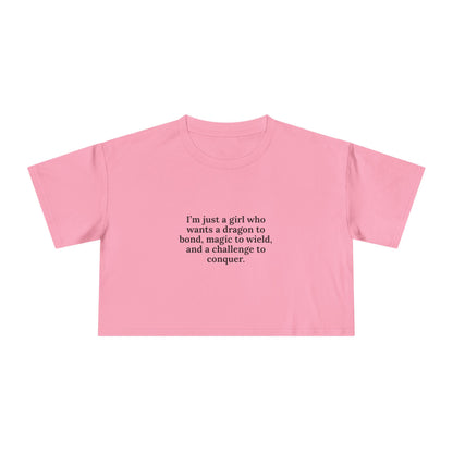 Just A Girl Crop Tee